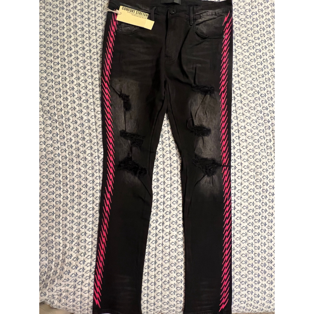 KDNK BLACK SKINNY JEANS SIZE 32